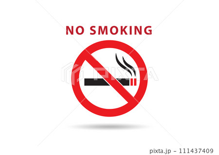Anti smoking concept with antismoking logo Anti smoking concept with antismoking logo 111437409