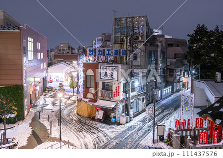 《東京都》雪景色の東京下町・2024年2月5日大雪の東京 《東京都》雪景色の東京下町・2024年2月5日大雪の東京 111437576