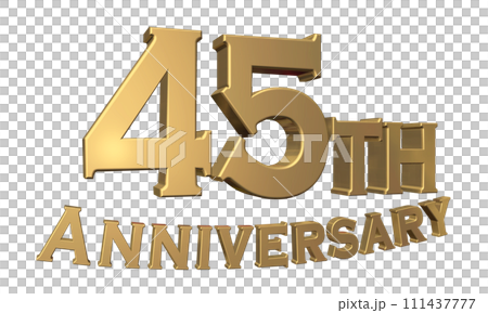 3DCG角色「45th Anniversary/45週年」金、金 3DCG角色「45th Anniversary/45週年」金、金 111437777