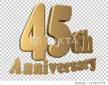3DCG角色「45th Anniversary/45週年」金、金 3DCG角色「45th Anniversary/45週年」金、金 111437778