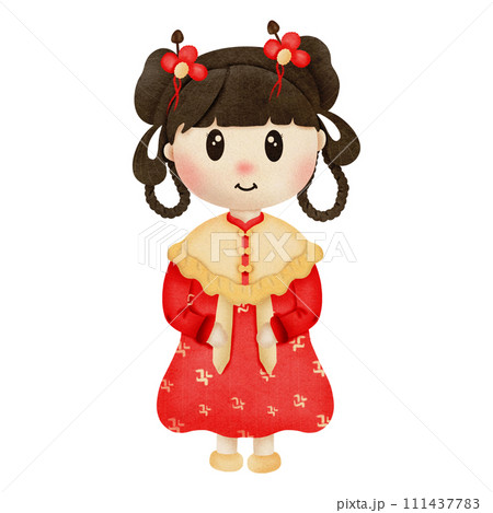 lunar newyear Chineseclip art red Chinese	 111437783