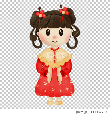 lunar newyear Chineseclip art red Chinese	 111437783