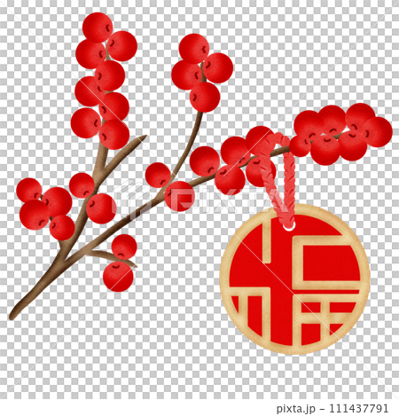 lunar newyear Chineseclip art red Chinese	 111437791