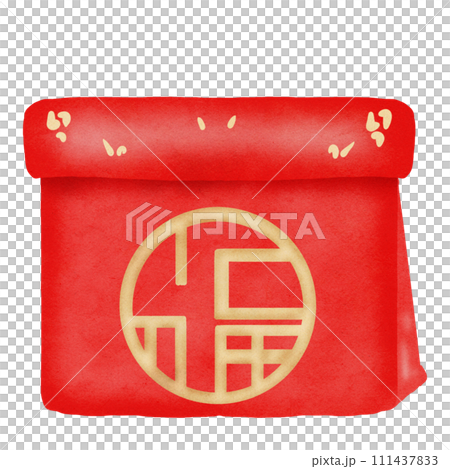 lunar newyear Chineseclip art red Chinese	 111437833