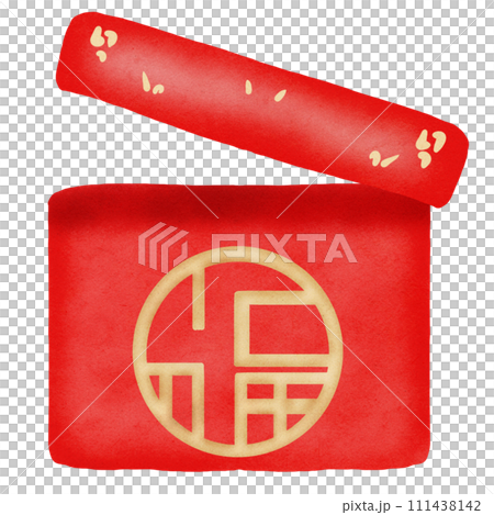 lunar newyear Chineseclip art red Chinese	 111438142