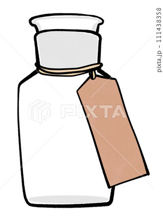 タグの付いたメディシンボトル 111438358