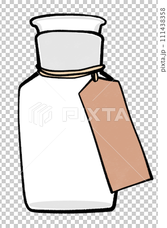 medicine bottle with tag medicine bottle with tag 111438358