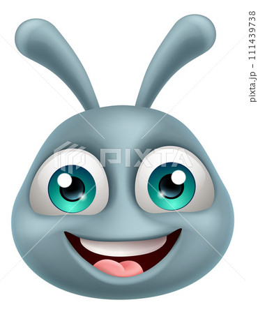 Alien Grey Gray Fun Cartoon Character 111439738