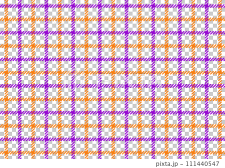 Purple and orange tattersall plaid background material Purple and orange tattersall plaid background material 111440547