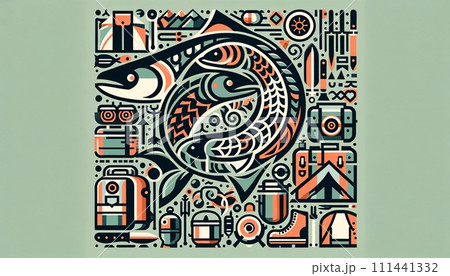 キャンプfishing 111441332