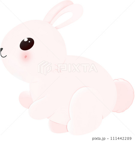 Happy baby bunny 111442289