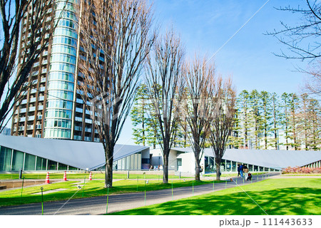 東京赤坂 檜町公園から観るパークコート赤坂檜町ザタワー 冬の風景 東京赤坂 檜町公園から観るパークコート赤坂檜町ザタワー 冬の風景 111443633