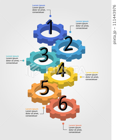cog element for system template for infographic for presentation for 6 element cog element for system template for infographic for presentation for 6 element 111443976
