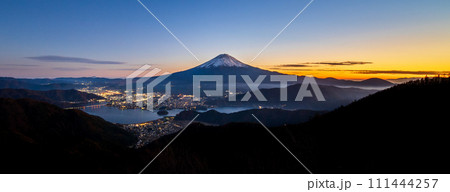 Aerial view of Mount fuji,Shindotoge view point, Japan 111444257