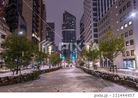 《東京都》雪景色の虎ノ門・2024年2月5日東京の大雪 《東京都》雪景色の虎ノ門・2024年2月5日東京の大雪 111444957