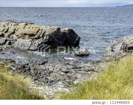 The dunes at Narin Strand, a beautiful large beach in County Donegal Ireland. 111446003
