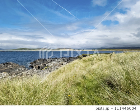 The dunes at Narin Strand, a beautiful large beach in County Donegal Ireland. 111446004