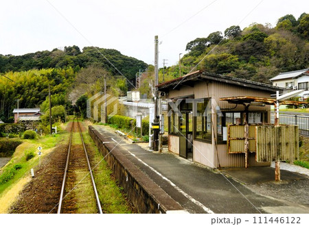天竜浜名湖鉄道からの車窓風景　寸座駅 111446122