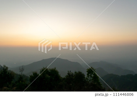 Morning view on the mountain, nature, Doi Ang Khang, Thailand 111446806
