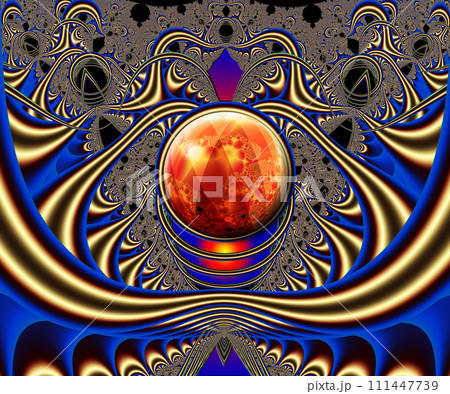 Computer generated abstract colorful fractal artwork Computer generated abstract colorful fractal artwork 111447739