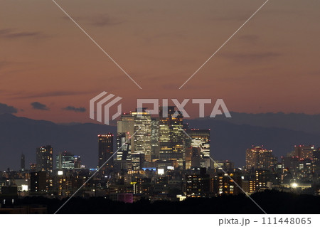 名古屋駅周辺の高層ビル群 名古屋駅周辺の高層ビル群 111448065