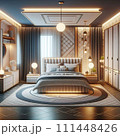 luxurious bedroom in the modern style 111448426