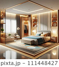 luxury bedroom in modern style with bed 111448427