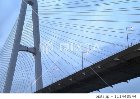 大型つり橋(名港中央大橋 トリトン 愛知県 名古屋市 港区) 大型つり橋(名港中央大橋 トリトン 愛知県 名古屋市 港区) 111448944
