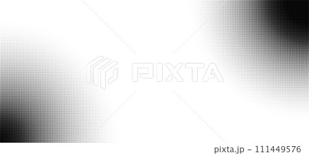 Halftone faded gradient texture. Grunge halftone background. Monochrome gradient background. Vector illustration 111449576