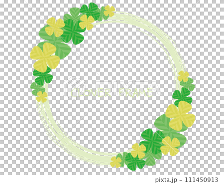 Four leaf clover background illustration 111450913