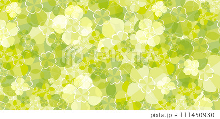 四つ葉のクローバーの背景イラスト 四つ葉のクローバーの背景イラスト 111450930