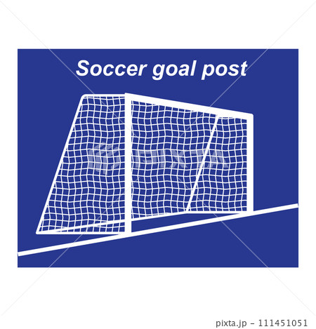 Soccer goal post icon 111451051