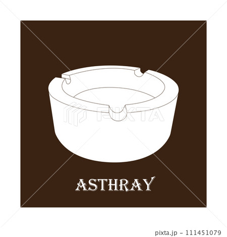 Cigarette Asthray icon 111451079