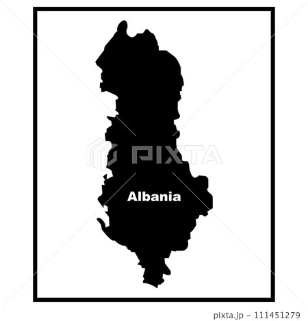 Albania map icon 111451279