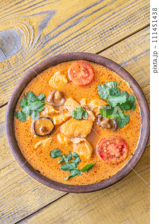 Bowl of red curry Bowl of red curry 111451438