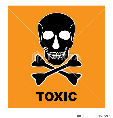 Chemical danger icon 111451597