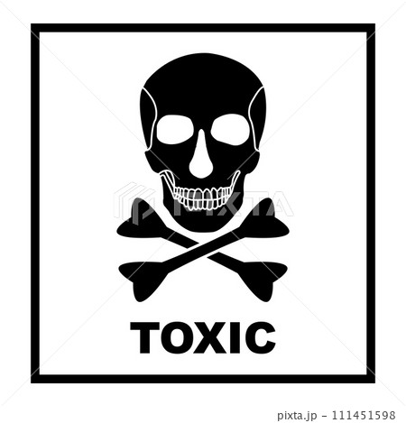 Chemical danger icon 111451598