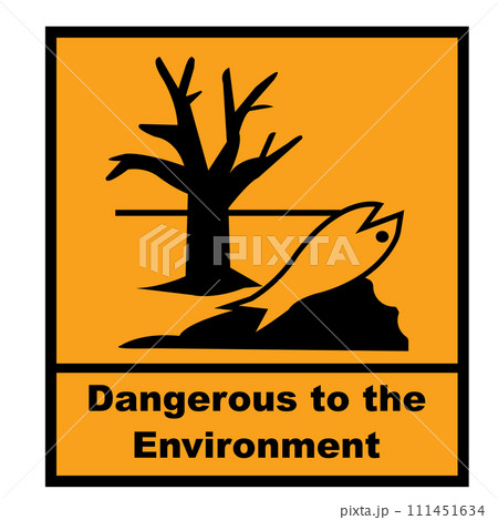 Chemical hazard icon 111451634