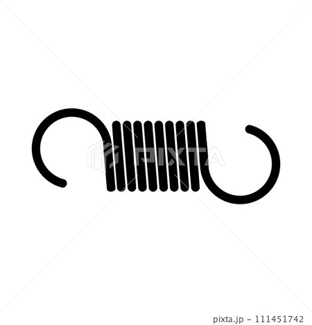 Metal spring vector icon 111451742