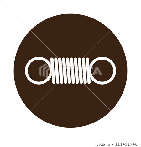 Metal spring vector icon 111451748