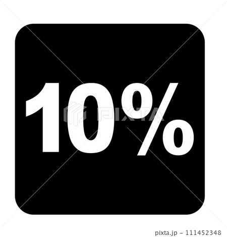 Vector icon 10% 111452348