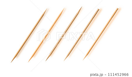 Toothpicks. hygiene and health on toothpicks white background. Vector. 111452966