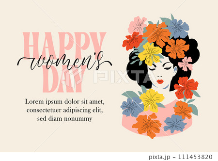 Happy International Womens Day card 111453820