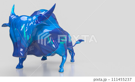 The Bull 3d figure for Business or positive sentiment often encourages buying. The Bull 3d figure for Business or positive sentiment often encourages buying. 111455237