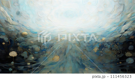 異世界の生物のいる風景　AI画像 111456323