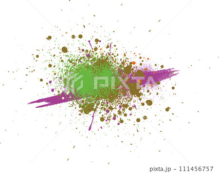 ペンキの垂れ・飛沫のデザイン素材 ペンキの垂れ・飛沫のデザイン素材 111456757