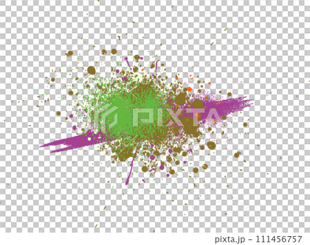 ペンキの垂れ・飛沫のデザイン素材 ペンキの垂れ・飛沫のデザイン素材 111456757