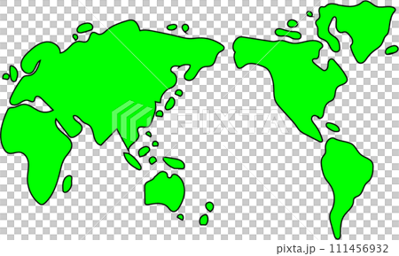 世界地圖簡筆畫 111456932