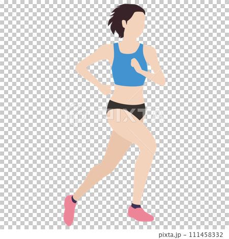 female middle distance runner female middle distance runner 111458332
