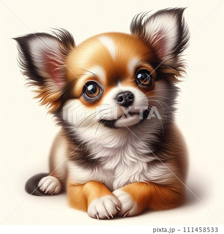 甘えているチワワ 111458533